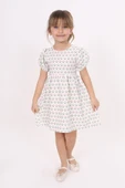 Toontoy Kız Çocuk Lale Desenli Elbise - 6
