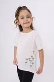 Toontoy Kız Çocuk Nakışlı Tişört - 3