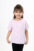 Toontoy Kız Çocuk Baskılı Tişört - 1
