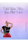 Kadın Dar Kalıp Slim Fit Baskılı Kısa Kollu T-shirt - 7