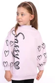 Toontoy Kız Çocuk Baskılı Balon Kol Sweatshirt - 9