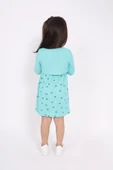 Toontoy Kız Çocuk Göğsü Çiçek Detaylı Elbise - 10