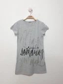 Toontoy Kız Çocuk Yazı inci Taşlı Elbise thumbnail 7