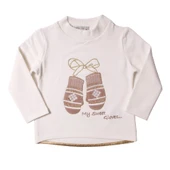 Toontoy Kız Çocuk Sweatshirt Eldiven Nakışlı - 5