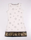 Toontoy Kız Çocuk Yıldız Baskılı Elbise thumbnail 12