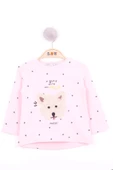 Toontoy Kız Bebek Köpek Nakışlı T-Shirt - 6