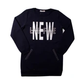 Tonotoy Kız Çocuk New Life Varak Baskılı Cepli Sweatshirt - 1