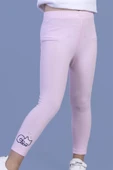 Toontoy Kız Çocuk Kedi Nakışlı Tayt - 1