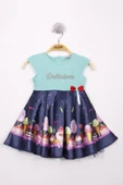 Toontoy Kız Bebek Dondurma Baskılı Elbise - 9