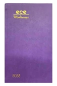 Ece Ajandası 5d Galata 2025 8,5X13 Günlük Ajanda Çizgili Mor thumbnail 1