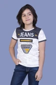 Toontoy Erkek Çocuk Jeans Baskı Tişört - 5