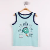 Erkek Çocuk Balık Baskılı Atlet thumbnail 12