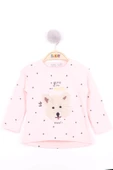 Toontoy Kız Bebek Köpek Nakışlı T-Shirt - 1