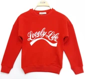 Toontoy Kız Çocuk Sweatshirt Lovely Life Baskı thumbnail 5
