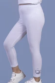 Toontoy Kız Çocuk Kedi Nakışlı Tayt - 3