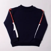 Toontoy Kız Çocuk Sweatshirt Kollari Şeritli Pullu Fashion Nakış - 3