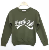 Toontoy Kız Çocuk Sweatshirt Lovely Life Baskı thumbnail 7