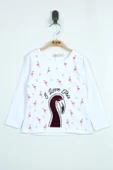 Toontoy Kız Bebek Flamingo Nakışlı T-Shirt - 4