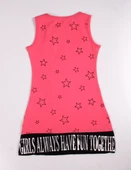 Toontoy Kız Çocuk Yıldız Baskılı Elbise thumbnail 4