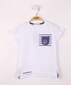 Toontoy Erkek Çocuk Cep Üstü Çapa Nakışlı T-Shirt - 2