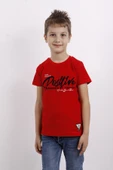 Toontoy Erkek Çocuk Flok Baskılı Örgülü Tişört - 12