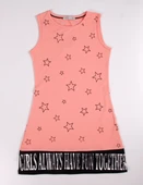 Toontoy Kız Çocuk Yıldız Baskılı Elbise thumbnail 1