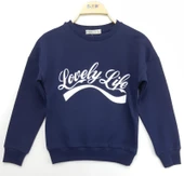 Toontoy Kız Çocuk Sweatshirt Lovely Life Baskı thumbnail 3
