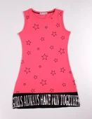 Toontoy Kız Çocuk Yıldız Baskılı Elbise thumbnail 3