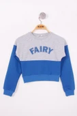 Toontoy Kız Çocuk Fairy Baskılı Garnili Sweatshirt thumbnail 1