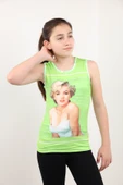 Toontoy Kız Çocuk Atlet Marliyn Monroe Baskılı Taş İşlemeli thumbnail 9