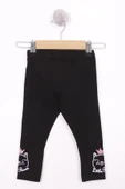 Toontoy Kız Bebek Paça Kedi Nakışlı Tayt - 1