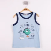 Erkek Çocuk Balık Baskılı Atlet thumbnail 10