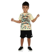 Toontoy Erkek Çocuk Renkli Baskılı Şortlu Takım thumbnail 1