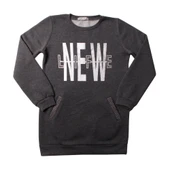 Tonotoy Kız Çocuk New Life Varak Baskılı Cepli Sweatshirt - 3