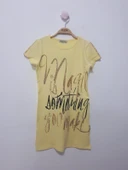 Toontoy Kız Çocuk Yazı inci Taşlı Elbise thumbnail 12