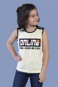 Erkek Çocuk Omuz Kısmı Online Baskılı Atlet - 1
