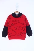 Toontoy Erkek Çocuk Yazı Baskılı Sweatshirt - 6