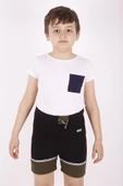 Toontoy Erkek Çocuk Sport Şeritli Garnili Şort - 5