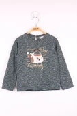 Toontoy Kız Çocuk Çanta Nakışlı Sweatshirt - 2