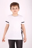 Toontoy Erkek Çocuk Yaka ve Arkası Baskı Detaylı Tişört - 10
