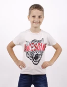Toontoy Erkek Çocuk Awesome Pul Nakışlı T-Shirt - 3