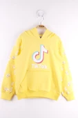 Toontoy Kız Çocuk Cepli Kapüşonlu Sweatshirt thumbnail 5