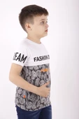 Toontoy Erkek Çocuk Fashion Crew Baskılı Garnili Tişört - 2