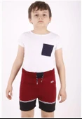 Toontoy Erkek Çocuk Sport Şeritli Garnili Şort - 2