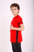Toontoy Erkek Çocuk Yaka ve Arkası Baskı Detaylı Tişört - 8