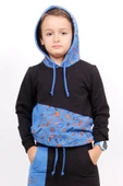 Toontoy Erkek Çocuk Kapüşonlu School Baskılı Sweathirt - 3
