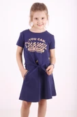 Toontoy Kız Çocuk Cepli Baskılı Etekli Takım thumbnail 3