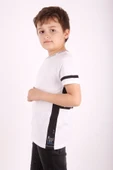 Toontoy Erkek Çocuk Yaka ve Arkası Baskı Detaylı Tişört - 11