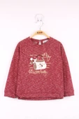 Toontoy Kız Çocuk Çanta Nakışlı Sweatshirt - 10