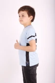 Toontoy Erkek Çocuk Yaka ve Arkası Baskı Detaylı Tişört - 5